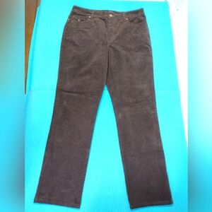 Gloria Vanderbilt Women's Corduroy Stretch Jeans Brown Size 14
